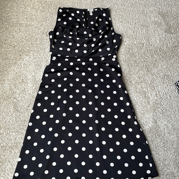 J. Crew Factory Dresses & Skirts - J. Crew Factory women’s cowl neck pok.a-dotted dress. Size 8.